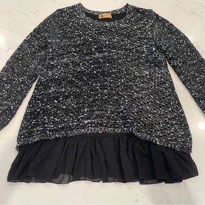 LF Katsumi black and white sweater/blouse